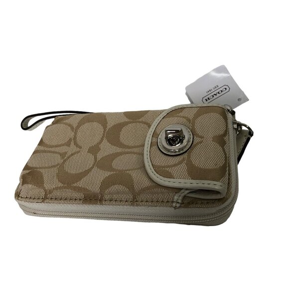 COACH SIGNATURE small WRISTLET / WALLET F50117NWT - Picture 3 of 8